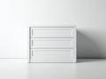 Cómodas de madera 80x40x80 cm - blanco - diseño moderno con tres cajones para dormitorio